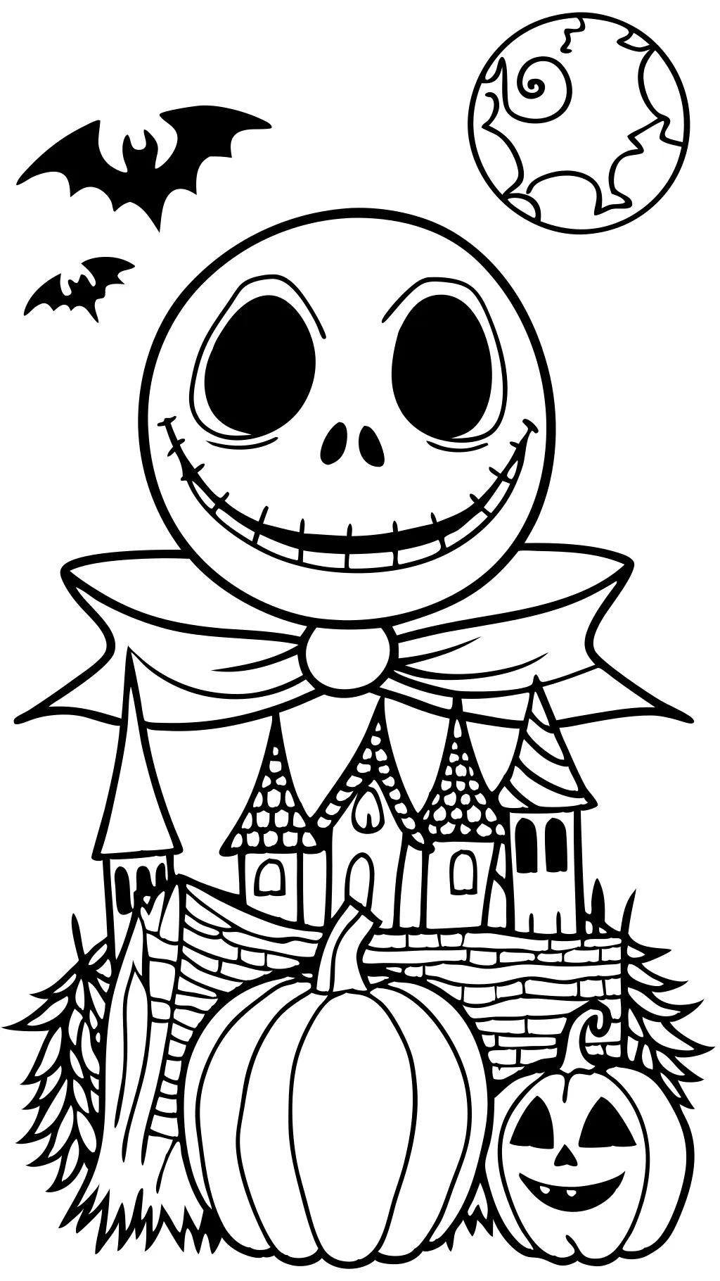 coloring pages of nightmare before christmas